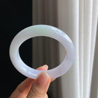 糯冰淡春底翡翠平安镯（55.6mm)（yc389475）