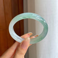 糯冰飘花翡翠贵妃镯（54.2mm)（yc424235）