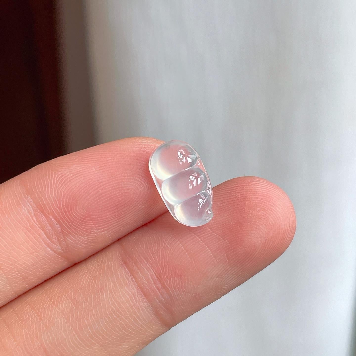 裸石冰玻种翡翠豆子（yc249135）