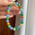 糯冰多宝翡翠珠串手串（yc259085）