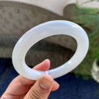 细糯种无色圆条手镯（54.4mm）（yc249445）