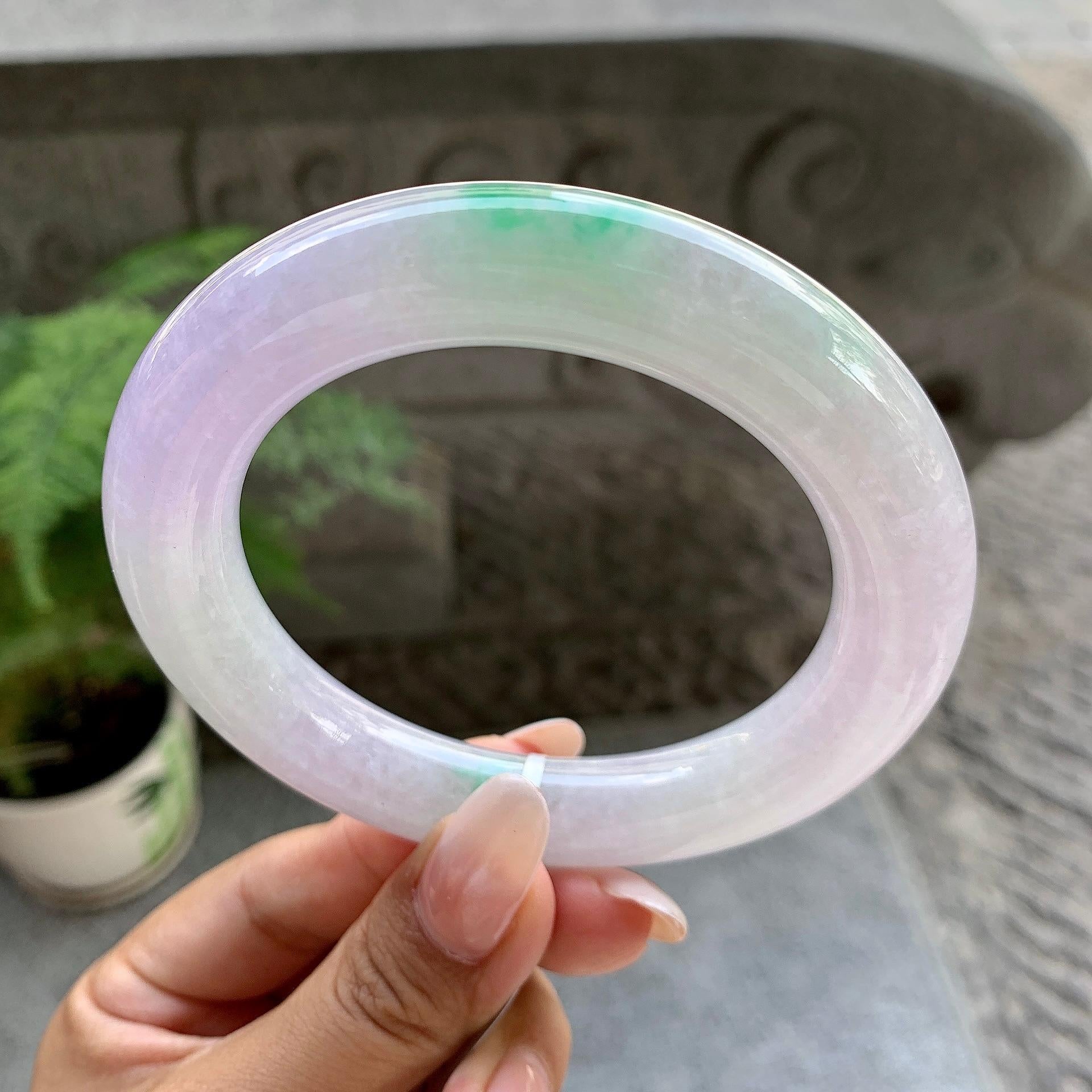 细糯种春彩圆条手镯（60.2mm）（yc195339）