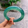 冰种蓝水圆条手镯（58.1mm）（yc255481）