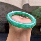糯种满绿圆条手镯（57.7mm）（yc263454）