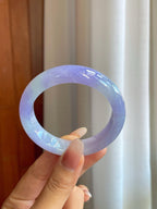 糯冰淡椿紫罗兰翡翠平安镯（55mm）（yc268249）