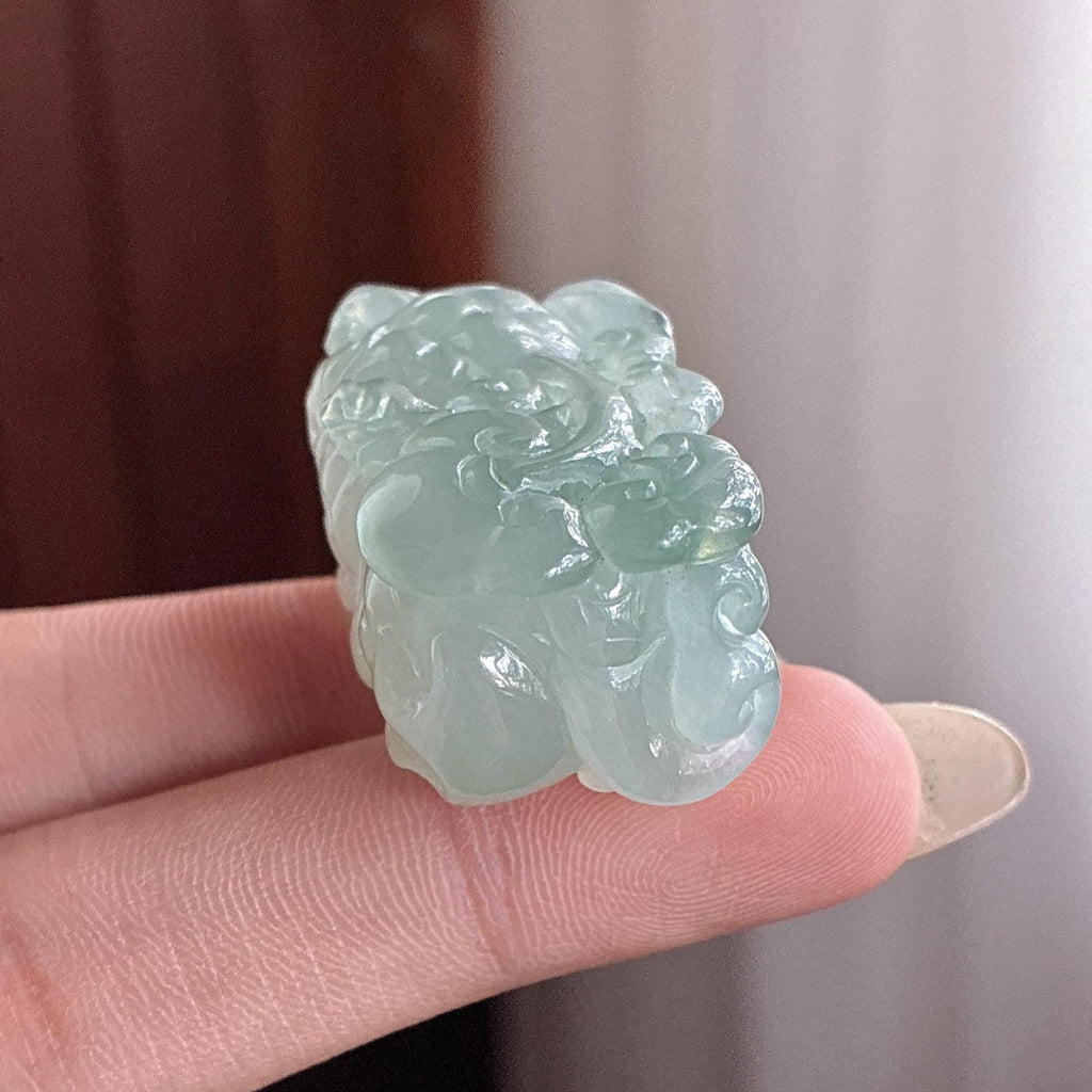 糯冰晴底貔貅 天然缅甸Ａ货翡翠（yc497762）