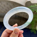 糯冰种飘花圆条手镯（57mm）（yc249467）