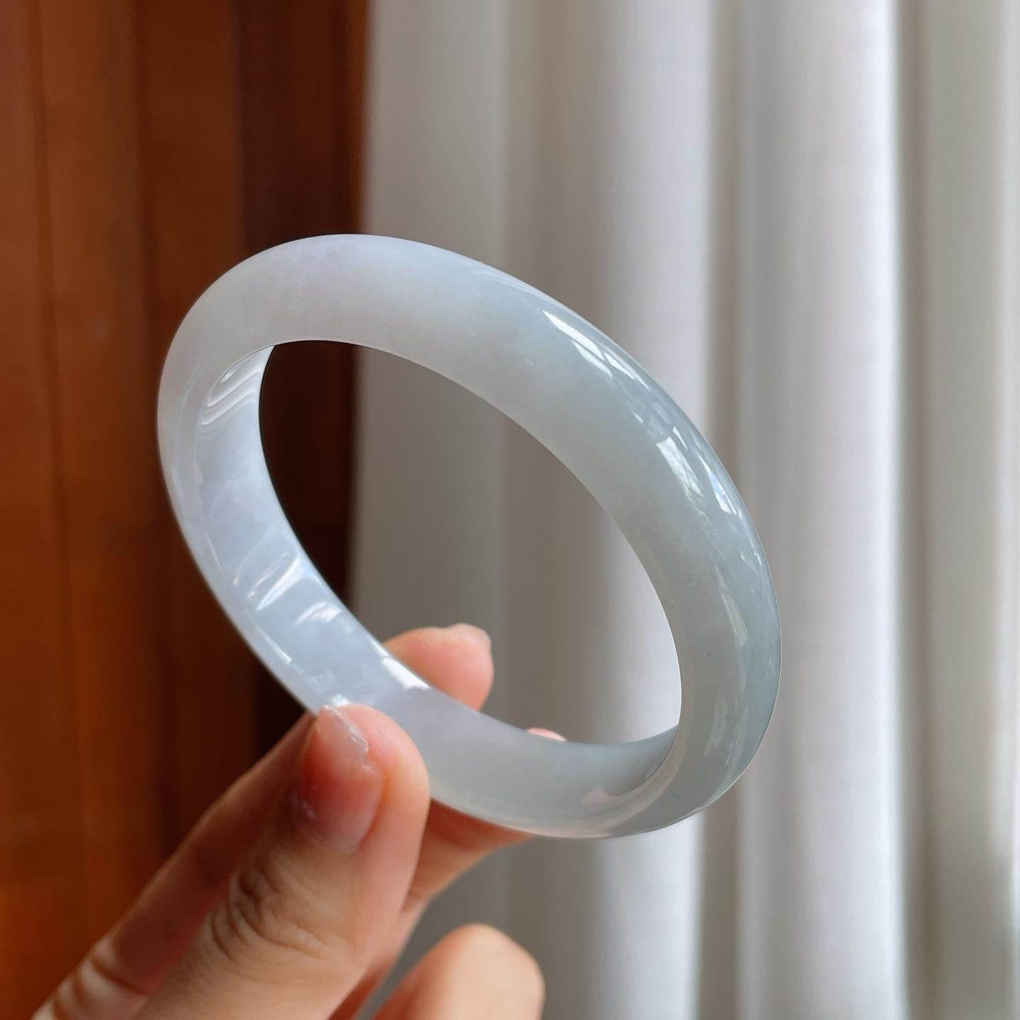 糯冰翡翠平安镯（58.5mm）（yc216047）