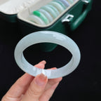 糯种纯底子翡翠手镯（61.6mm）（yc017155）