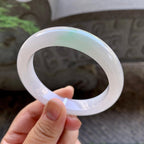 细糯种飘绿平安镯（56.8mm）（yc199584）