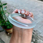 高冰种飘花圆条手镯（55.1mm）（yc246678）