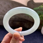 细糯种淡晴底圆条手镯（57.4mm）（yc267218）