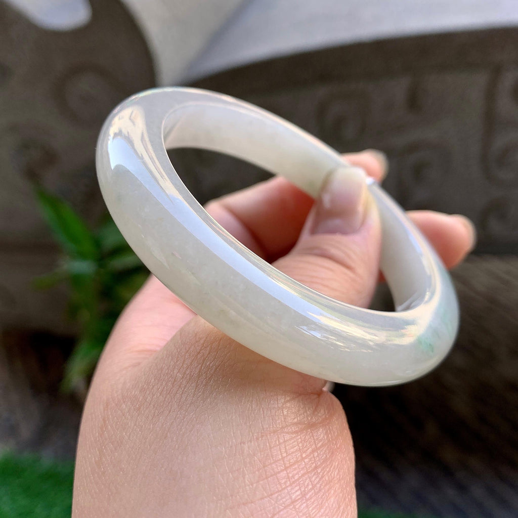 细糯种飘花平安镯（55.7mm）（yc308177）