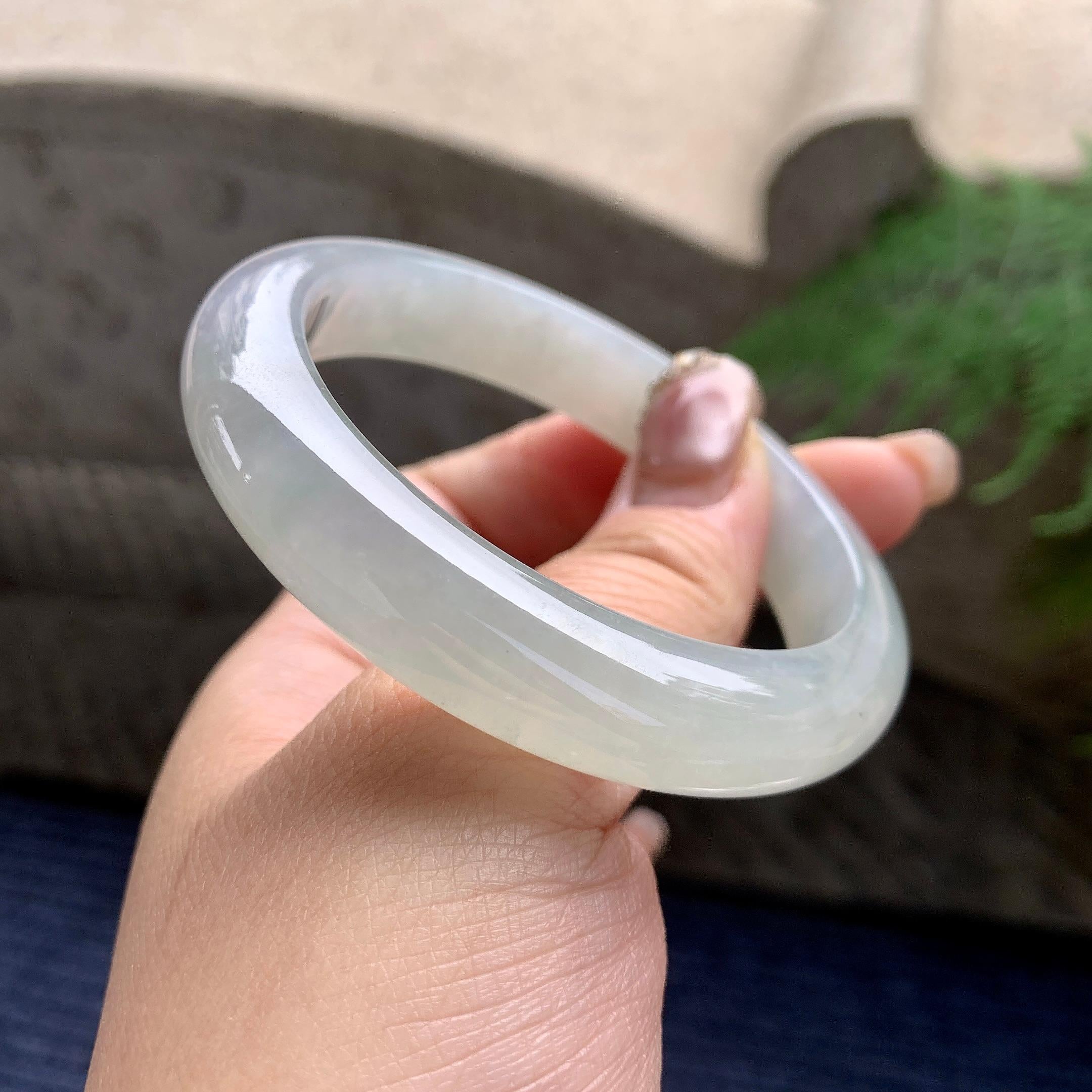 糯冰种无色平安镯（56mm）（yc297950）