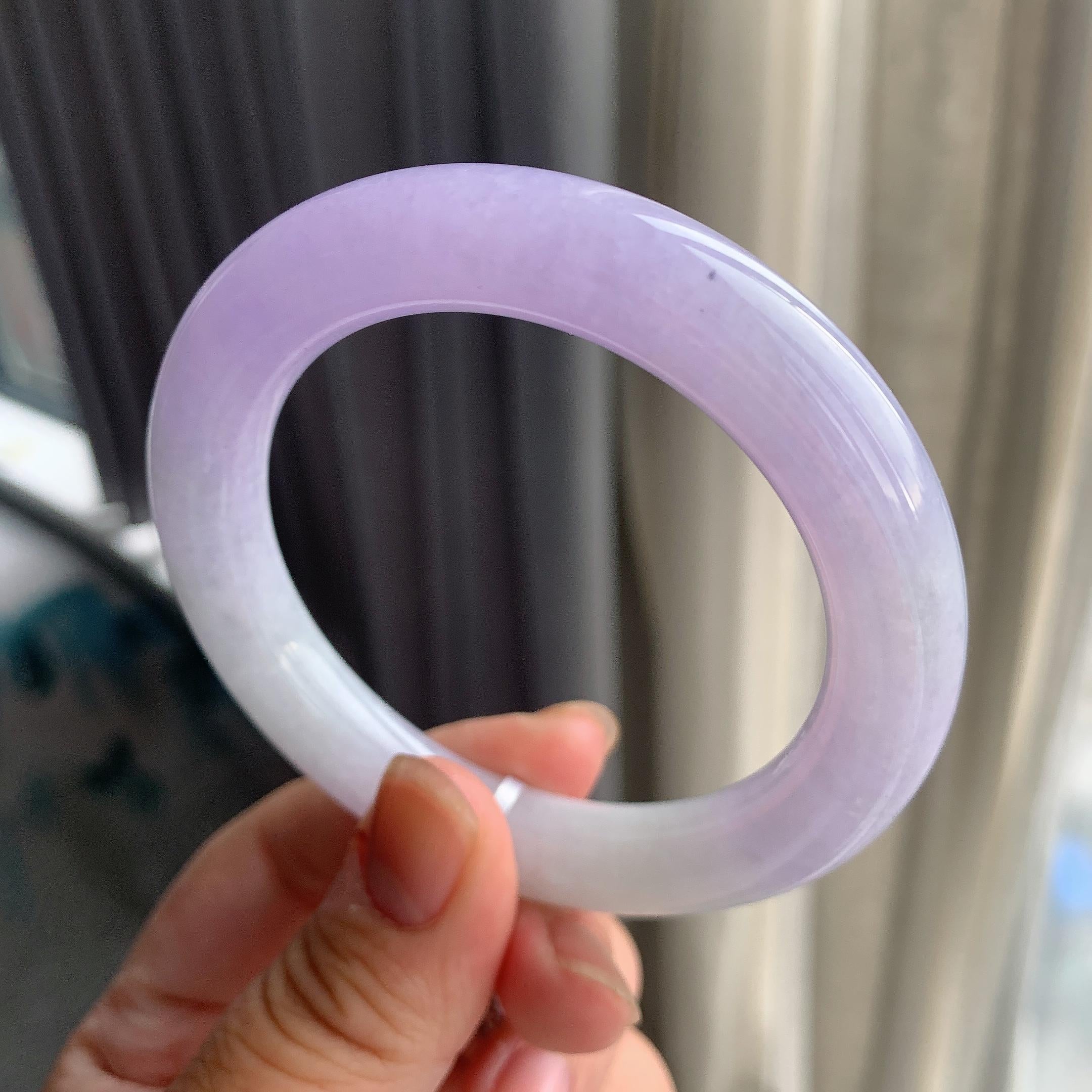 细糯种紫罗兰圆条手镯（56mm）（yc196484）