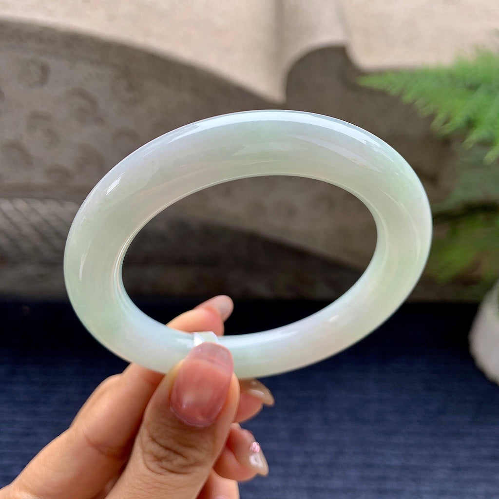 细糯种晴底圆条手镯（54.7mm）（yc281531）
