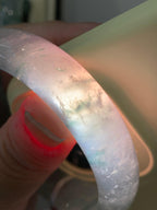 冰种飘花小宽版轮胎手镯（58mm）（yc253748）