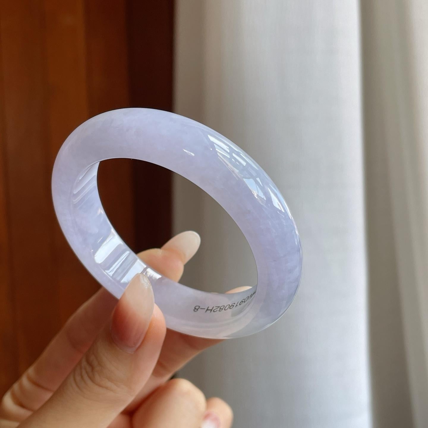 糯冰紫罗兰翡翠平安镯（52.5mm）（yc264138）