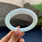 细糯种淡晴底圆条手镯（55.5mm）（yc281534）
