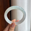 糯冰淡底色翡翠平安镯（55.7mm)（yc424327）
