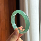 糯冰湖水绿贵妃镯 54圈 天然缅甸A货翡翠（yc454462）