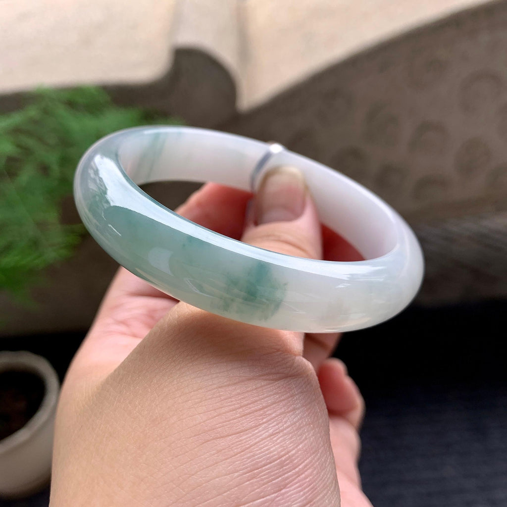 糯种飘花平安镯（56.2mm）（yc196533）