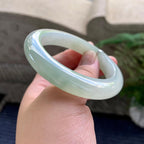 糯冰种晴底飘花平安镯（53.6mm）（yc226061）