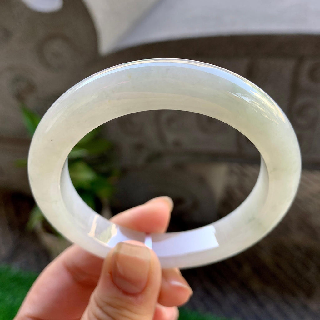细糯种飘花平安镯（55.7mm）（yc308177）