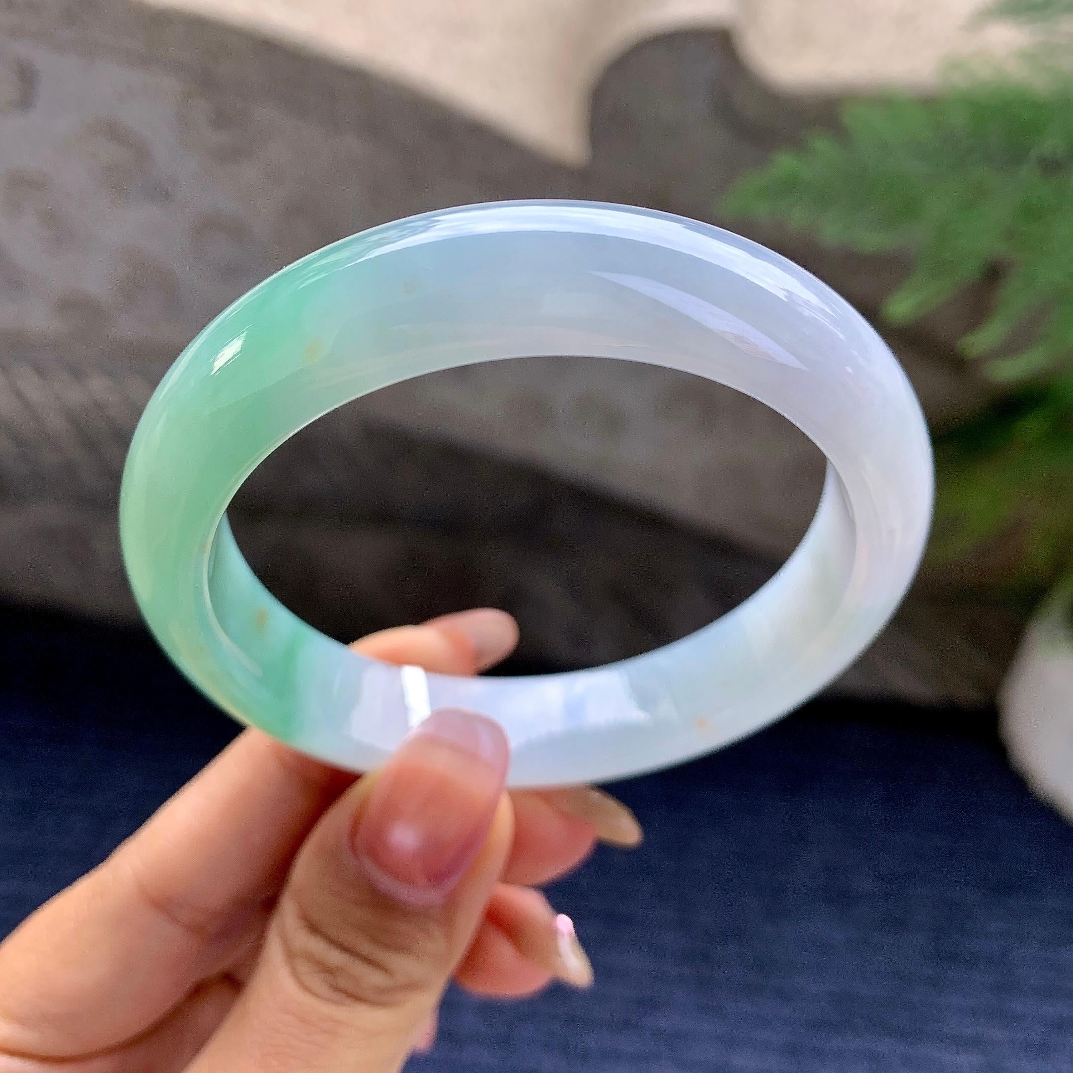 细糯种半山水平安镯（54.7mm）（yc295586）