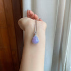 18k金钻镶糯冰紫罗兰翡翠葫芦（yc302436）