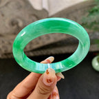 细糯种满绿平安镯（54mm）（yc264515）