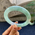 细糯种晴底飘红翡圆条手镯（55.2mm）（yc248093）