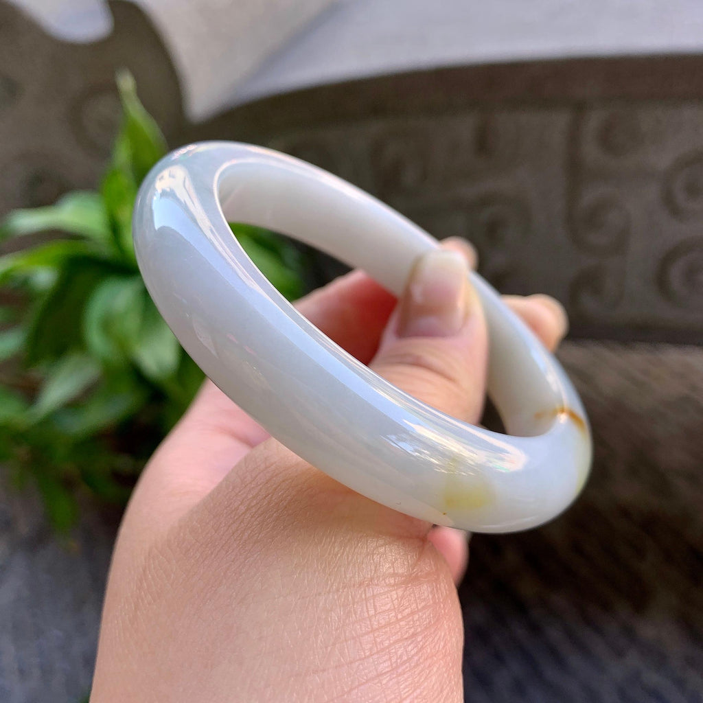 细糯种洒金平安镯（57.4mm）（yc308754）