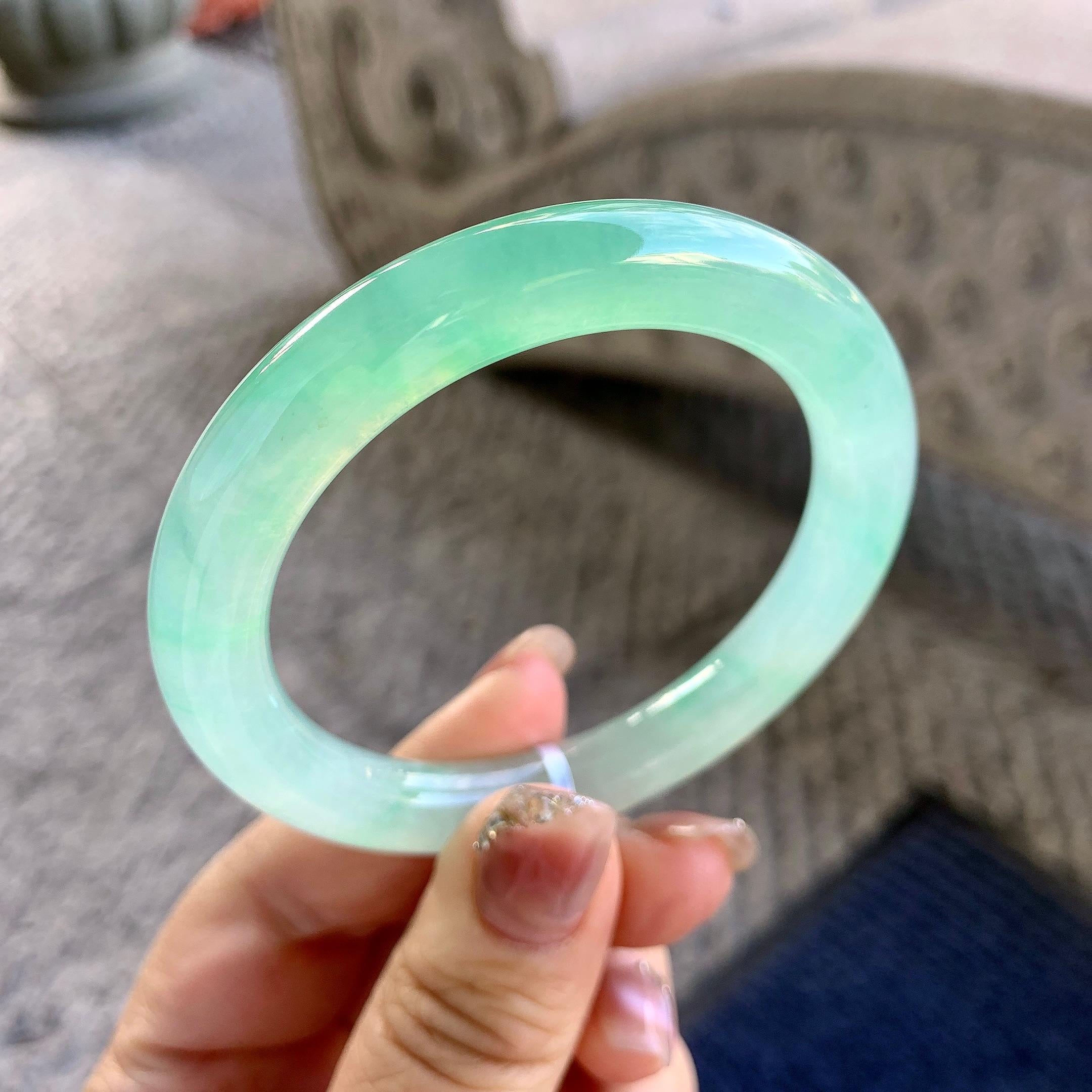 冰种晴水圆条手镯（53.2mm）（yc290978）