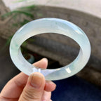 糯冰种飘花平安镯（57.2mm）（yc264530）