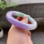 细糯种春彩飘花圆条手镯（58.2mm）