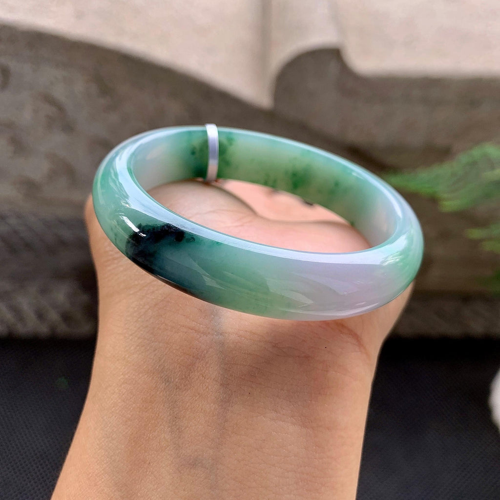 细糯种飘花贵妃手镯（50.5mm）（yc257207）