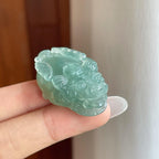 糯冰湖水绿翡翠貔貅（yc269028）