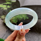 细糯种飘花贵妃手镯（55.2mm）（yc243904）