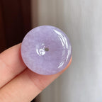 糯冰紫罗兰翡翠平安扣（yc248478）