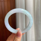 糯冰种带色翡翠平安镯（57.8mm）（yc318616）