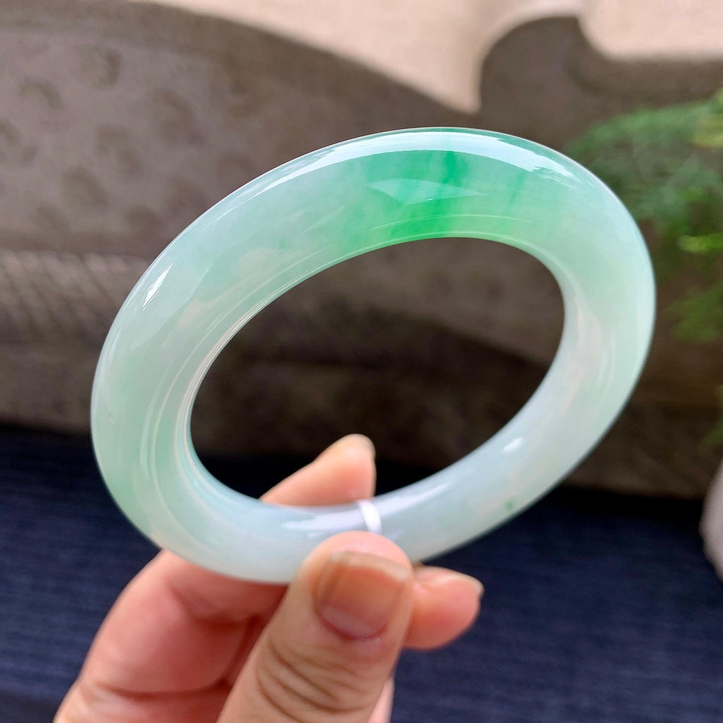 细糯种飘花圆条手镯（55.3mm）（yc267234）