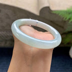 细糯种淡晴底圆条手镯（55.5mm）（yc281534）
