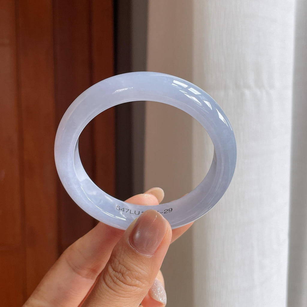 糯冰紫罗兰翡翠平安镯（52.5mm）（yc414548）