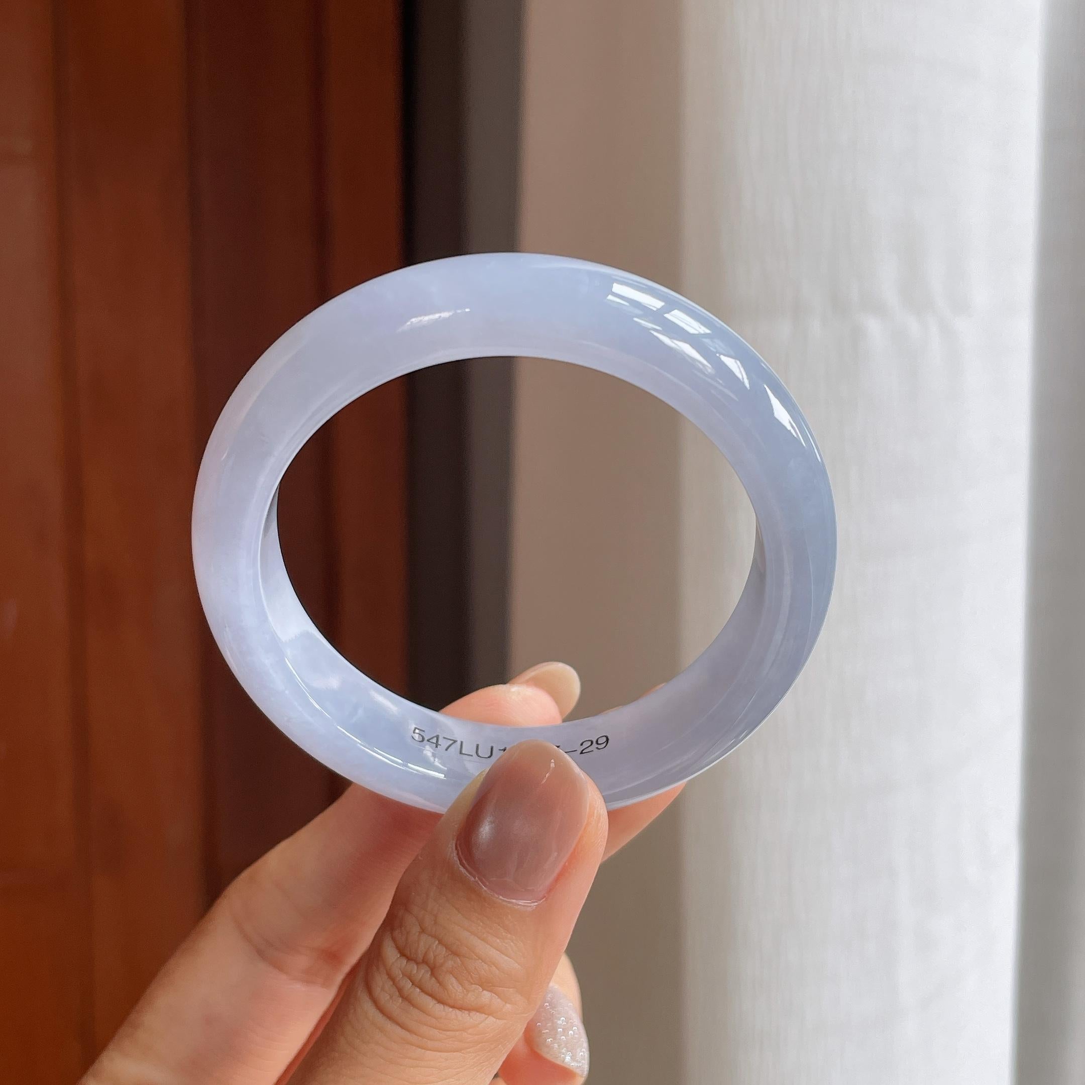 糯冰紫罗兰翡翠平安镯（52.5mm）（yc414548）