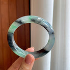 糯冰乌鸡特色翡翠平安镯（57.6mm）（yc276466）