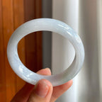 糯种翡翠平安镯（53.3mm）（yc215249）