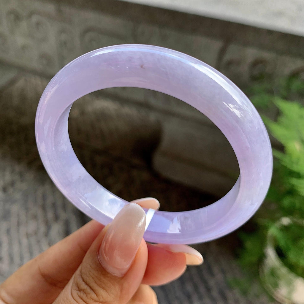 细糯种紫罗兰平安镯（52.8mm）（yc202377）