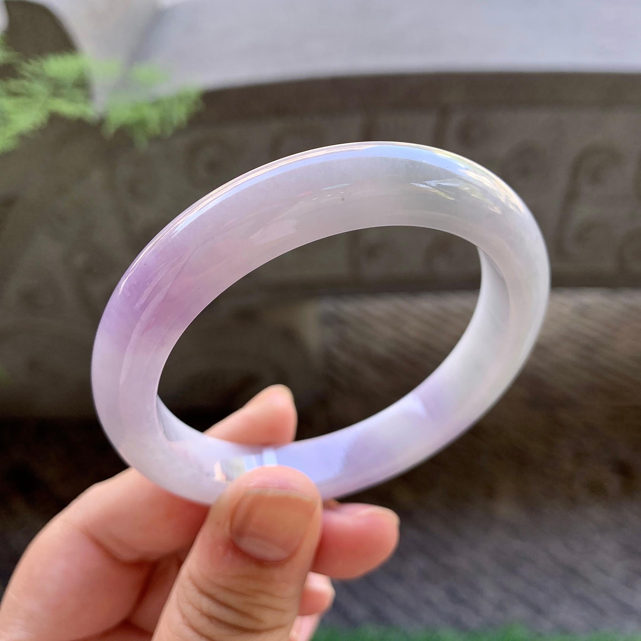 糯种紫罗兰平安镯（56.3mm）（yc213149）