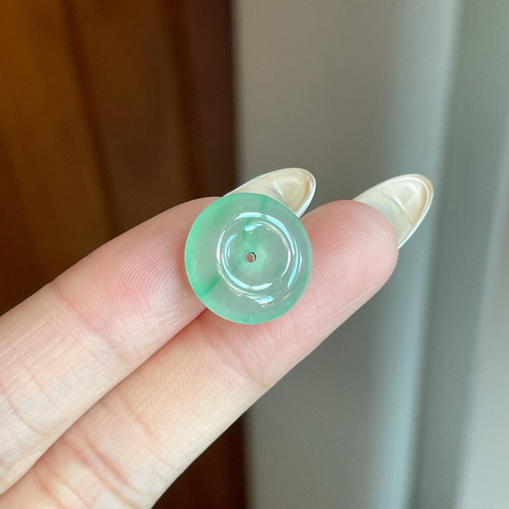 冰种飘花翡翠平安扣（yc265158）